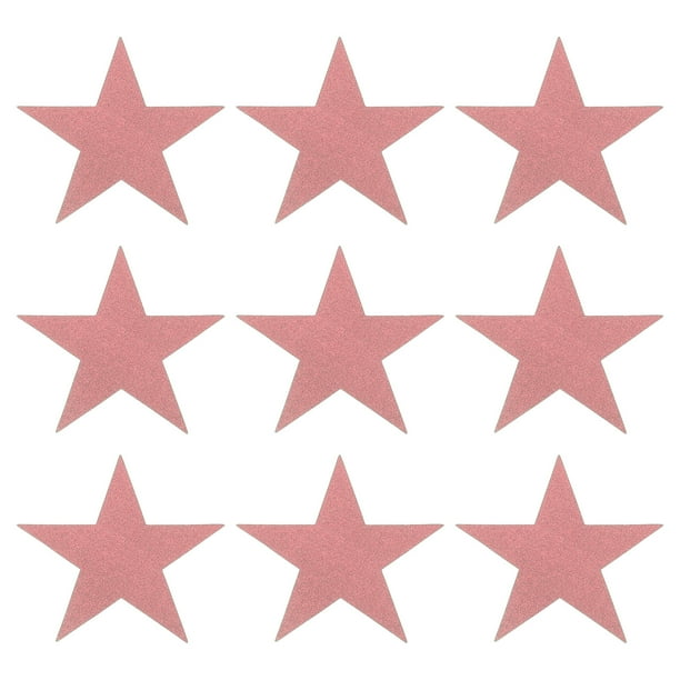 Estrella Recortes Papel Cinco Estrella Confeti Adornos para Cumpleaños Fiesta Aula Boda Boletín Tablero Pared Decoraciones 5.9 Pulgadas Rosa Oro Paquete de 50 Unique Bargains