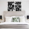 thumbnail image 3 of Eiffel Tower Kitchen Curtains Window Panels, Vintage France Romantic European Paris City Art Insulated Window Treatment Curtain, Grommet Curtains for Bedroom/Living Room/Bathroom, 2 Piece 42"Wx54"L, 3 of 8