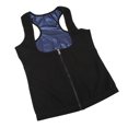thumbnail image 2 of Chaleco de sauna para mujer, cómodo, para sudar, adelgazar y entrenar, con cremallera, para yoga, deportes, talla L/XL., 2 of 14