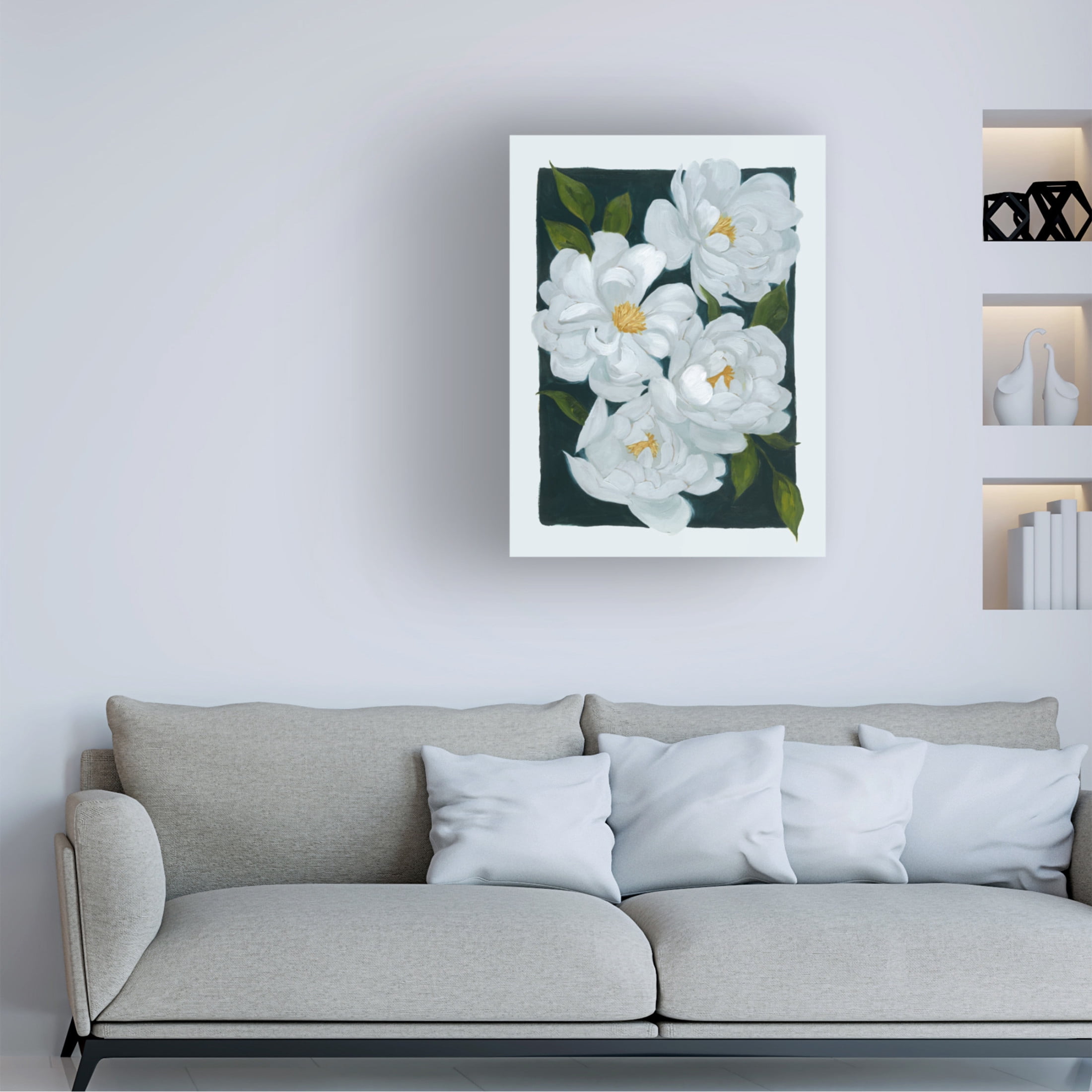 Trademark Fine Art Grace Popp Peony Window Pane II Canvas Wall Art