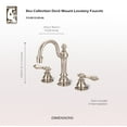 thumbnail image 6 of Water Creation 8.25" Lever Handles Solid Brass Faucet in Polished Nickel, 6 of 6