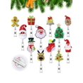 thumbnail image 1 of Christmas Decoration (furry Type) Retractable Buckle Gold Deer Holiday Brooch Pendant Felt Fabric Reel Badge #12 Random Design (1pc), 1 of 5