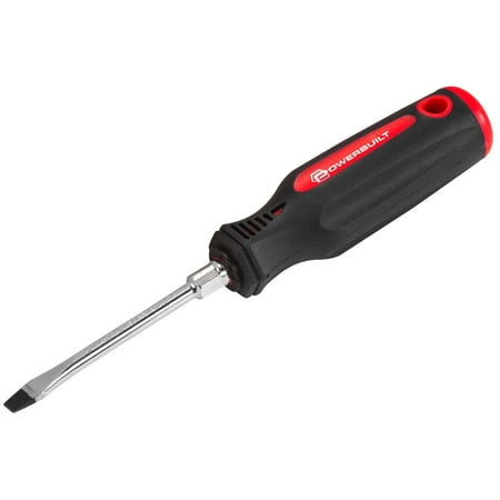 UPC: 0028907473024 | Powerbuilt 3/16 Inch Slotted Screwdriver with Double Injection Handle – 646168
