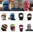 thumbnail image 2 of Yokua Adult Winter Beanies Hood Knit Balaclava Handmade Neck Protect Hat for Cycling, 2 of 21