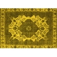 thumbnail image 1 of Ahgly Company Machine Washable Indoor Rectangle Oriental Yellow Industrial Area Rugs, 7' x 10', 1 of 4