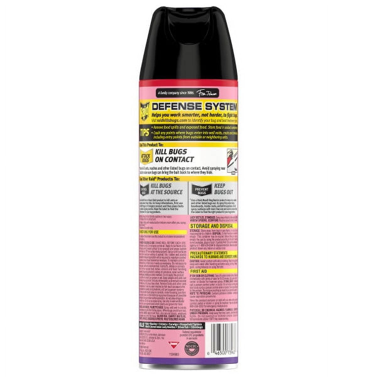 Raid Ant & Roach Killer 26, Lavender Scent, 17.5 oz, Pack of 4