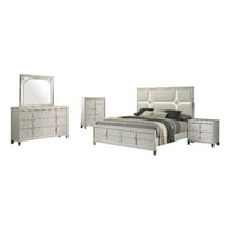 Olivia 5-piece Queen Bedroom Set Pearl White