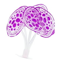 Soft Silicone Glowing Aquarium Simulation Coral with Sucker Aquatic Artificial Water Plants Purple