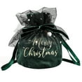 thumbnail image 1 of Coofit Christmas Drawstring Gift Bag Lint Fake Pearl Candy Bag Drawstring Treat Bag, 1 of 10
