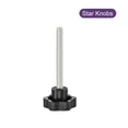 thumbnail image 3 of Uxcell Star Knobs, M10x90mm Plastic Hex Shaped Clamping Handle Screw Knobs, Hand Tightening Star Screw Knobs, 3 of 6