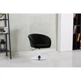 thumbnail image 3 of Best Master Furniture Adjustable Swivel Velvet Coffee Chair in Black, 3 of 3