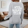 thumbnail image 3 of Women's Sweatshirts 2025 Anti Social Moms Club Sweatshirt Crewneck Drop Shoulder Pullover Tops Sweatshirt for Women, 3 of 8