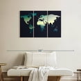 thumbnail image 2 of Elephant Stock Canyon World Map Wall Art - Horizontal Multi Panel Canvas - Living Room Wall Decor - Map Multi Panel - Teal And Blue Decor - 38" x 24", 2 of 8
