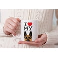 thumbnail image 7 of WIRESTER 11oz 325ml Ceramic Tea Cup Coffee Mug With Handgrip For Gift, Birthday, Anniversary, Christmas - I Love My German Shepherd Dog, 7 of 7