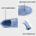 thumbnail image 4 of JENN ARDOR Women's Canvas Shoes Low Top Classic Slip-On Round Toe Lightweight Comfort Fashion Sneakers Flats for Walking, 4 of 8