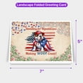 thumbnail image 5 of Republican Bulldog Making Woof Count Election 2024 7x5in Folded Greeting Card Dog Lover Gifts Idea Single Note Card with Envelope - 01002, 5 of 5