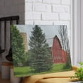 thumbnail image 6 of U R There Photography German Road Red I Rustic Farmhouse Tempered-Glass Cutting Board 8"x 11", 6 of 9