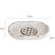 thumbnail image 4 of 2X Jabonera de terrazo Jabonera ovalada Bandeja de drenaje Accesorios de baño, 4 of 6