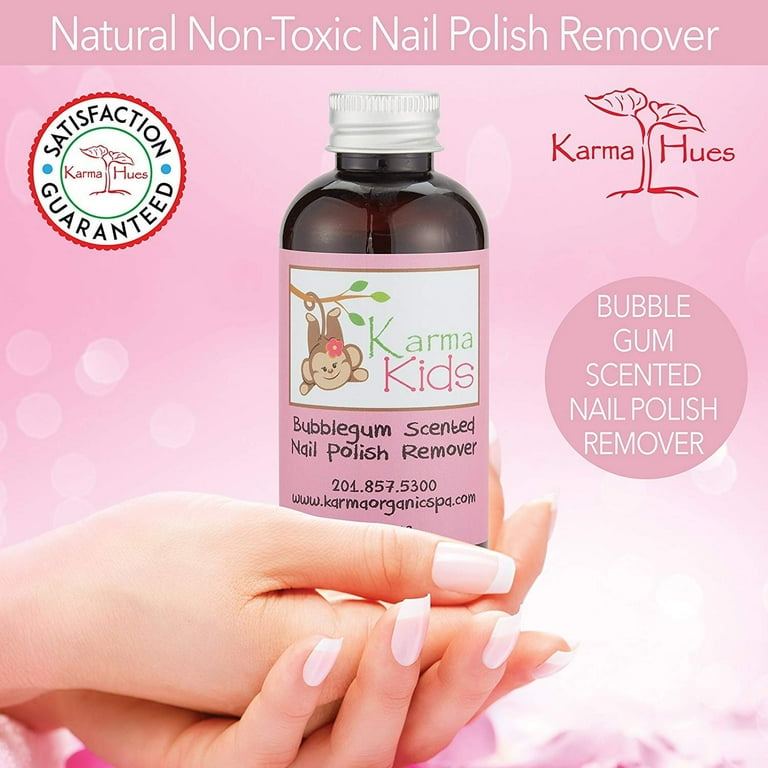 Karma Organic Natural Rose Oil Nail Polish Remover Non Toxic, Vegan