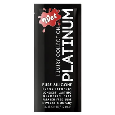 Wet Platinum Silicone Lubricant Pouch 10ml