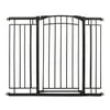 Multi-Use Décor Tall Walk-Thru Baby Gate (Black)