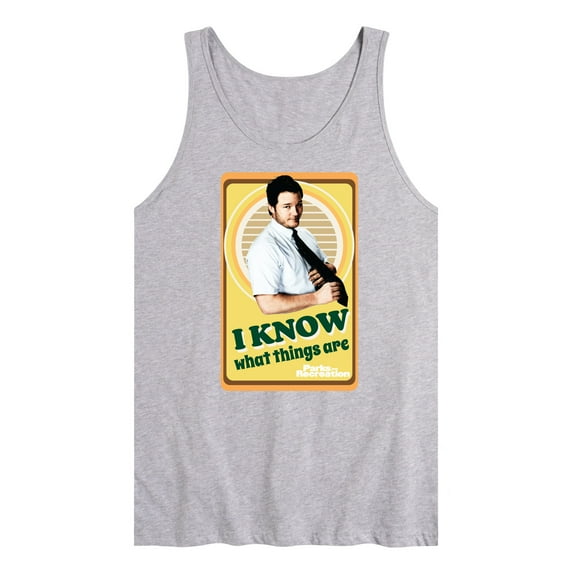 Parks and Recreation - I Know What Things Are - Men's Jersey Tank Top