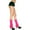 Pink, variant on Music Legs 5487-BLACK Ribbed Acrylic Footless Leg Warmers, Black