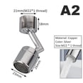 thumbnail image 2 of Faucet Aerator,720° Rotatable Splash Filter Kitchen Coper Faucet Sprayer Head Flexible Bathroom Tap Extender Adapter Foam Nozzle ,Water Saving, 2 of 8