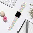 thumbnail image 4 of BRADCET Compatible With Apple Watch Band iWatch Bands 38mm 40mm 41mm 42mm 44mm 45mm Ultra 49mm Women Men, Soft Silicone Printed Sport Band Wristbands for iWatch Series 9 8 7 SE 6 5 4 3 2 1, 4 of 9