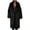 Black, variant on jsaierl Womens Winter Faux Fur Thick Coat Jackets Long Sleeve Luxury Lapel Coats Fleece Long Cardigan Outwear Jacket