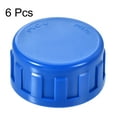 thumbnail image 3 of G Pipe Fitting Cap, Female Thread Hose Connector, for Garden and Outdoor Water Pipes End, 6Pcs, Blue 1PT, 3 of 5