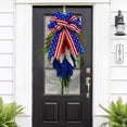thumbnail image 3 of ChicYu Independence Day Red White Blue Wheats Inverted Wreath Patriotic Hanging Door Decor for 4th of July Home Porch Wall Party Supplies, 3 of 6
