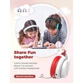 thumbnail image 3 of Auriculares para niños iClever HS19 con micrófono Limitador de volumen 85/94DB compartimiento Shareport plegables, 3 of 3