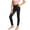Black, variant on Girls Uniform Pants Girls Crossover Yoga Pants Kids Athletic Leggings with Pockets Teen Girls Dance Running Workout Leggings Sky Blue Size,11-12 Years