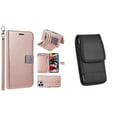 thumbnail image 1 of Bemz Pocket Clutch Wallet Case and Belt Holster Pouch for iPhone 14 Pro - Rose Gold, 1 of 9