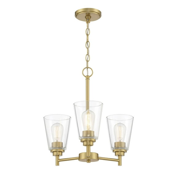 Designers Fountain Westin 3 Light Brushed Gold Chandelier, 95783-BG