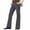 Dark Gray, variant on Men's Flared Trousers Solid Color Slim Fit Bootcut Pants Stretch Twill Dress Slacks for Business Casual