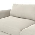 thumbnail image 5 of Simpli Home Livingston 76 inch Wide Mid-Century Modern Loveseat Sofa in Cream White Woven-Blend Fabric, 5 of 10