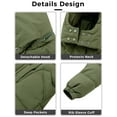 thumbnail image 4 of Ampake Women's Coat Winter Puffer Coat Waterproof Insulated Jacket Green L, 4 of 6