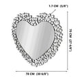 thumbnail image 2 of SHYFOY Modern Heart-Shaped Crystal Wall Mirror with Beveled Edges Decorative Accent Mirrors for Living Room,Entryway, 2 of 10