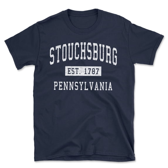 Stouchsburg Pennsylvania Classic Established Men's Cotton T-Shirt