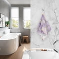thumbnail image 2 of Yayeee 100% Cotton Hand Towels for Bathroom 16" x 28" Soft Absorbent Kitchen Towel, Pastel Purple Marble Pattern, 2 of 7