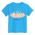 thumbnail image 5 of Children's Easter Clothing Vintage Breathable Blue Eggs-Track Summer Easter Tshirt Kids 2026 Short Sleeve Cotton Easter Tee Tops, 5 of 5