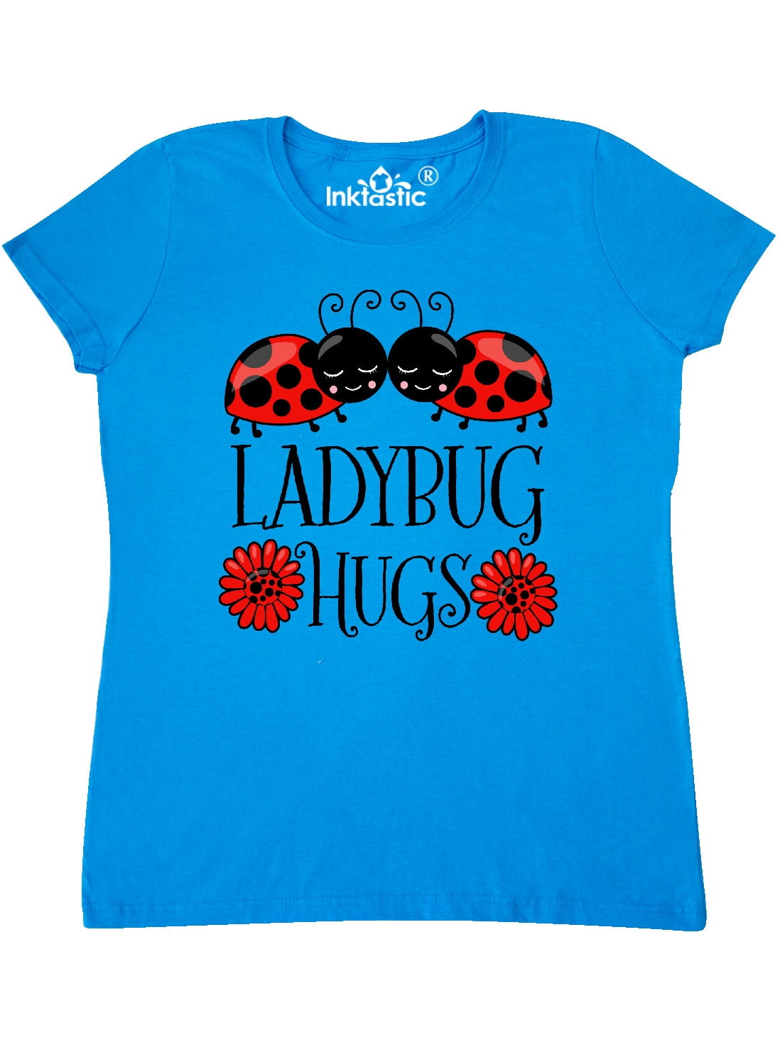 INKtastic Ladybug Hugs Cute Pair of Ladybugs Women's TShirt