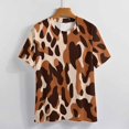 thumbnail image 3 of Leopard Print Pattern T Shirts Basic T-Shirt Short Sleeve Ladies Tee Shirt Summer Graphic Clothing, 3 of 6