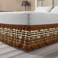 thumbnail image 1 of Ambesonne Traditional Multi-color Abstract Gathered Microfiber Bed Skirt, Queen, 1 of 2