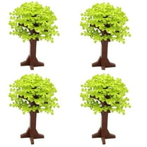 Set of 4 Lime Green Building Blocks Tree Decorations | Botanical Bricks Set | General Jim's Toys | Compatible with Lego, Cobi, Wange, Sembo and all major brick building brands.