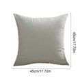 thumbnail image 3 of Solid Color Decorative Throw Pillow, 17.72×17.72In Green Spring‑Summer Square Cushion, Soft Breathable Polyester‑Cotton Washable Accent Pillow for Couch, Sofa, Bed & Indoor Home Decoration, 3 of 7