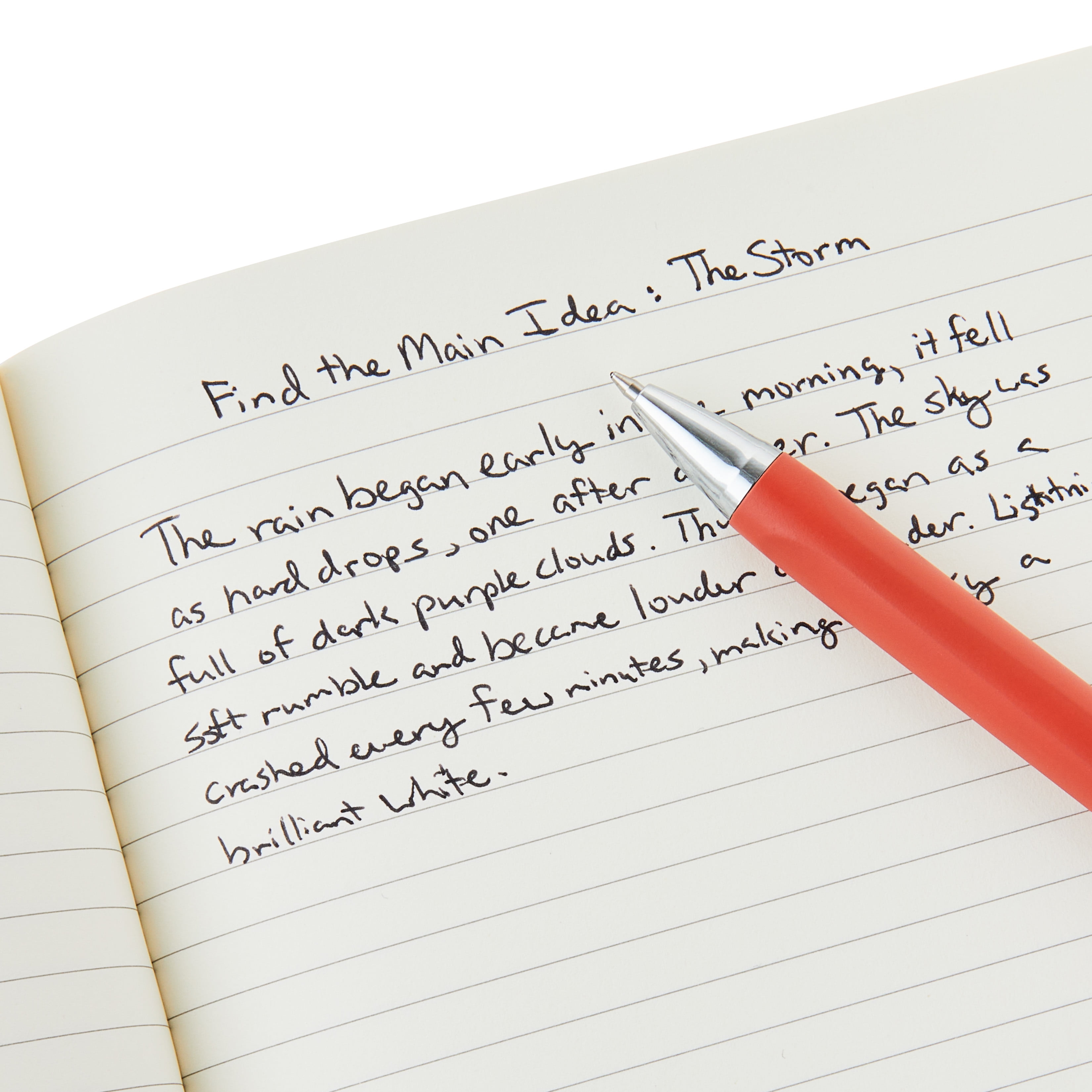 Pen+Gear Simulated Suede Journal, Peach Glaze, 6 in x 8 in, 160 Ruled Pages