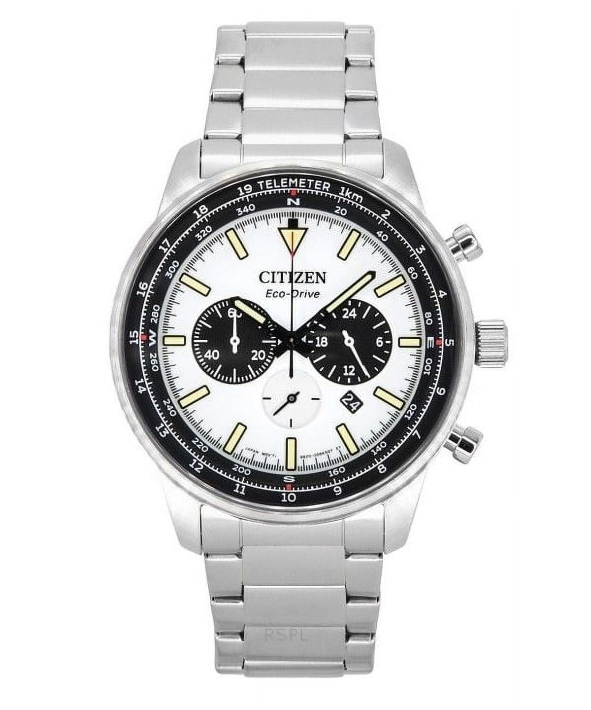 Citizen Eco-Drive Chronograph Black Dial Men's Watch AT2396-86E
